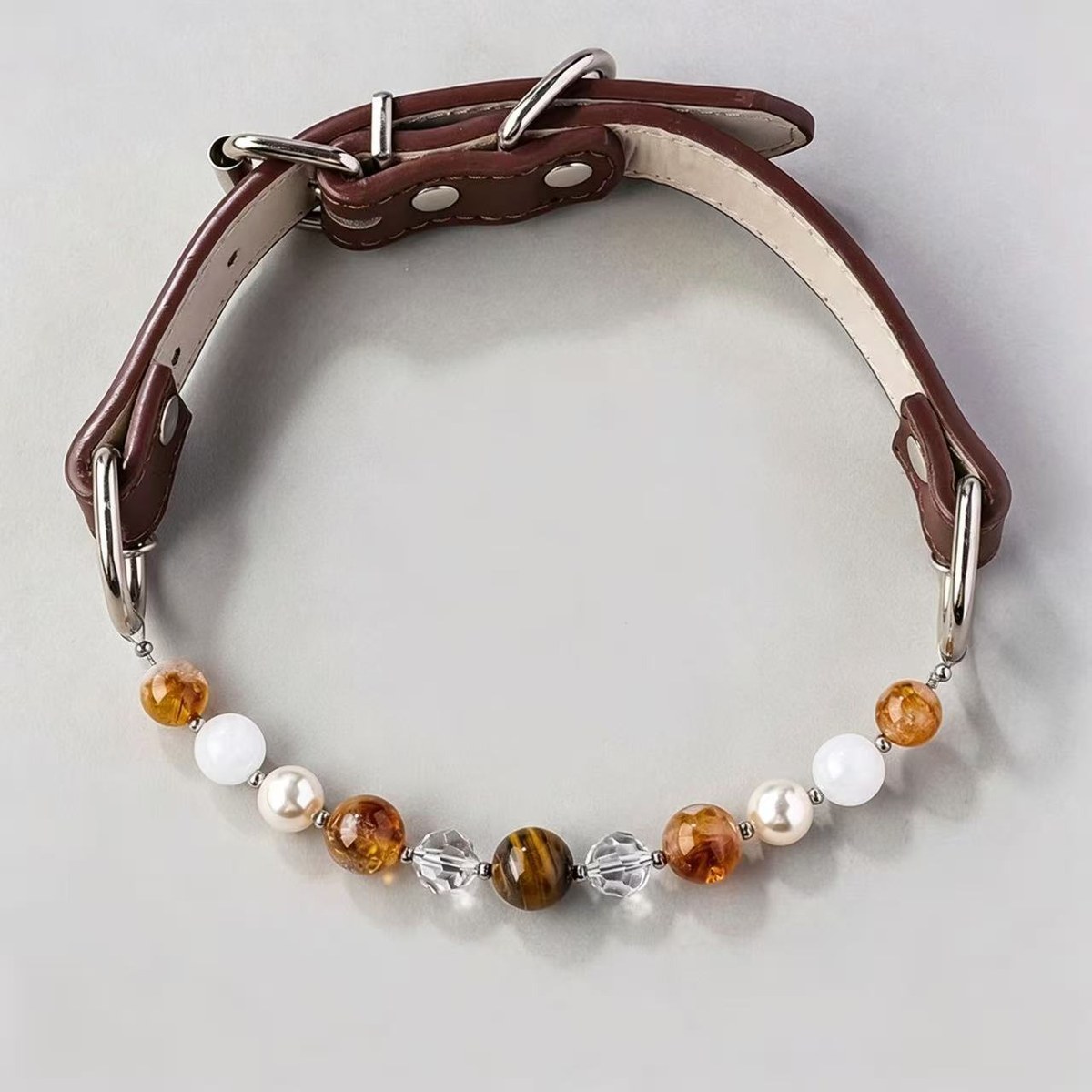 Natural Stone Bead Collar — view 9
