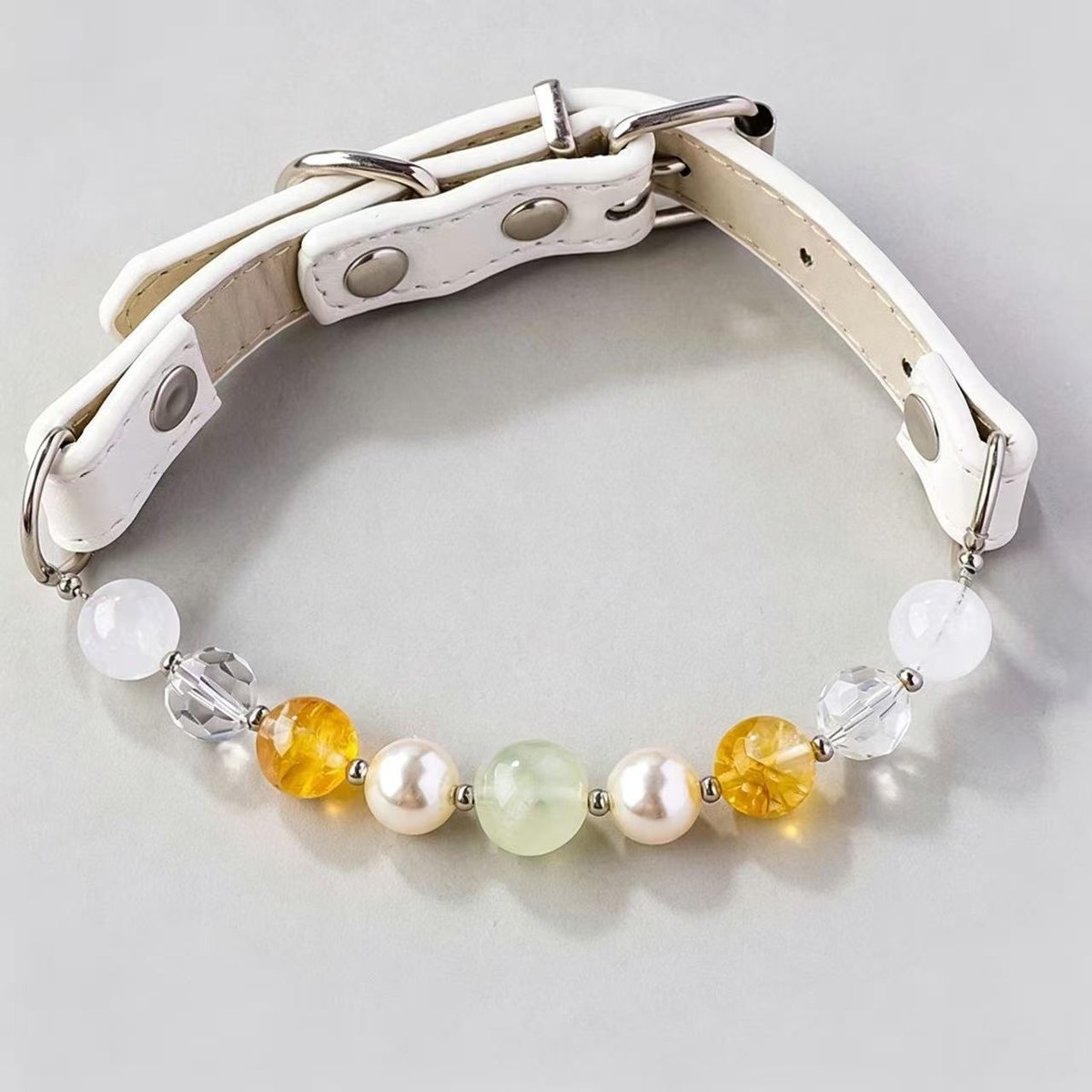 Natural Stone Bead Collar — view 6