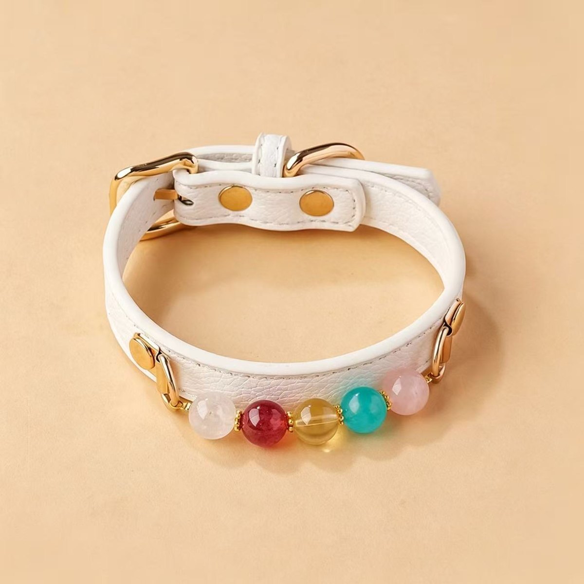 Natural Stone Bead Collar — view 5