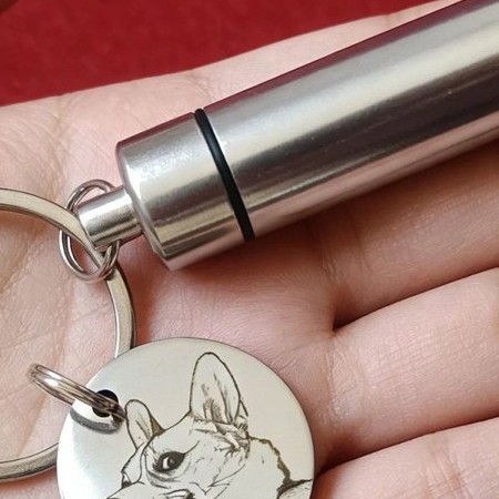 Hair Keepsake Keychain — view 3