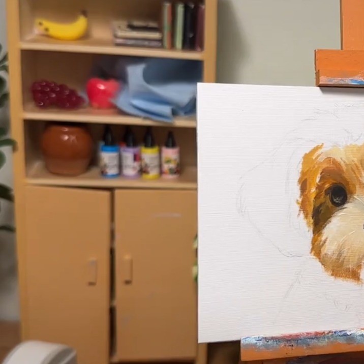 Hand-Painted Oil Portrait — view 2