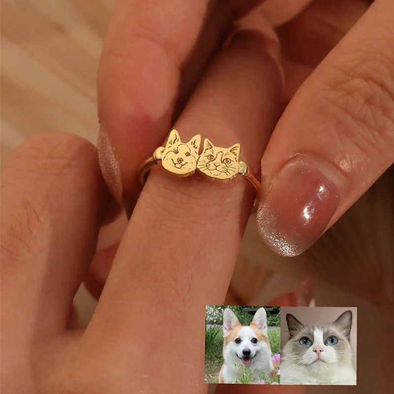 Pet Portrait Ring — view 2